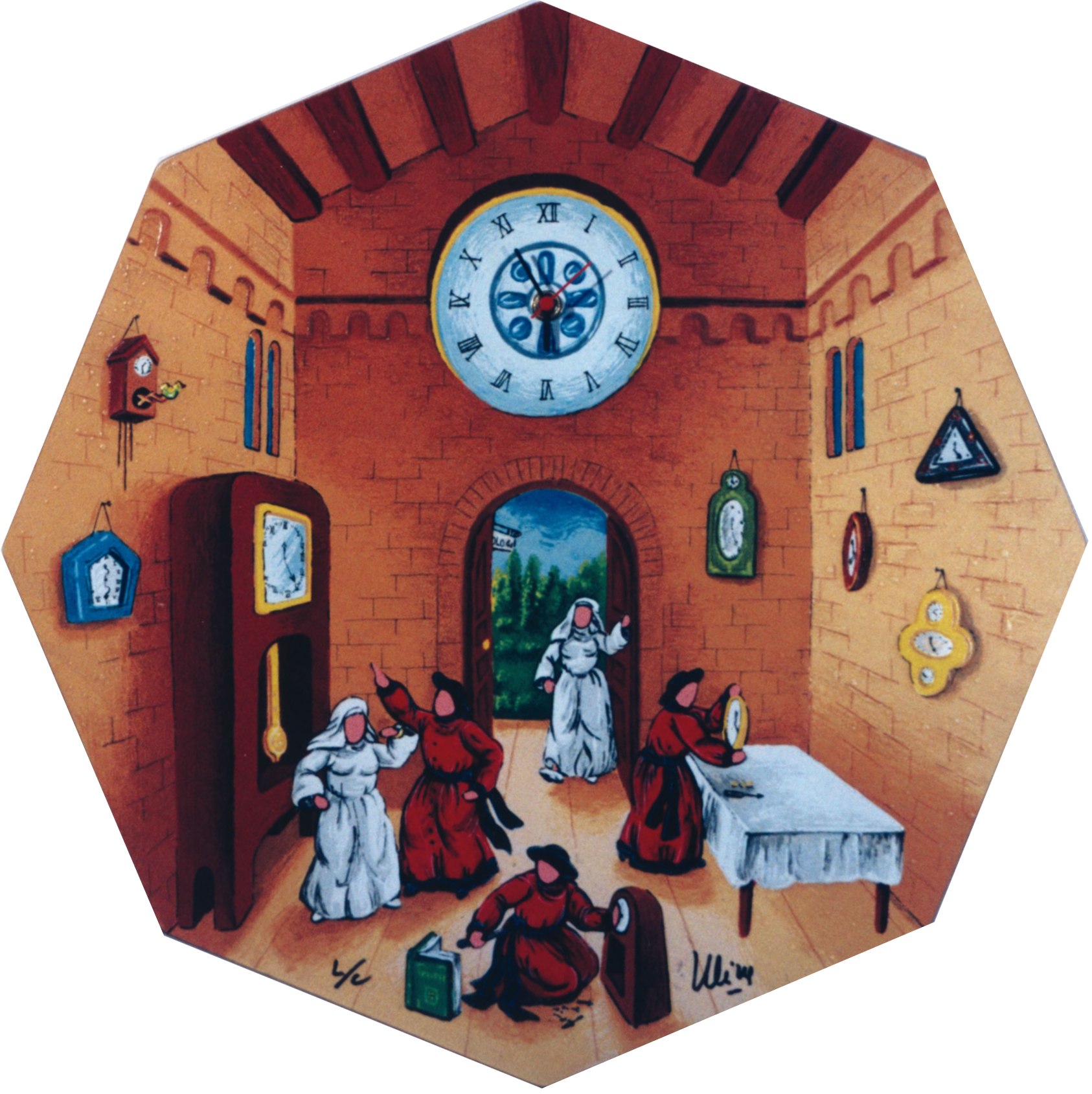 OROLOGIO 6 -ULISSE-IN-ARTE-DA-OSIMO-SERIGRAFIA-POLIMATERICA-SU-LEGNO OROLOGIO 6 -ULISSE-IN-ARTE-DA-OSIMO-SERIGRAFIA-POLIMATERICA-SU-LEGNO