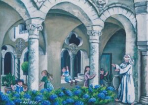 ULISSE IN ARTE RAVELLO MOSCA CIECA NEL CHIOSTRO 25X35