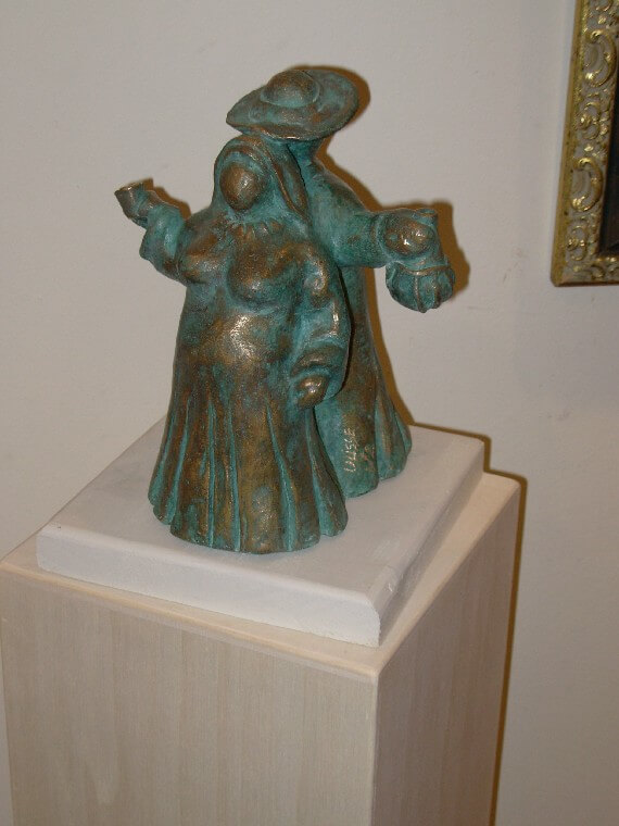 scultura in bronzo bacco e venere ulisse in arte
