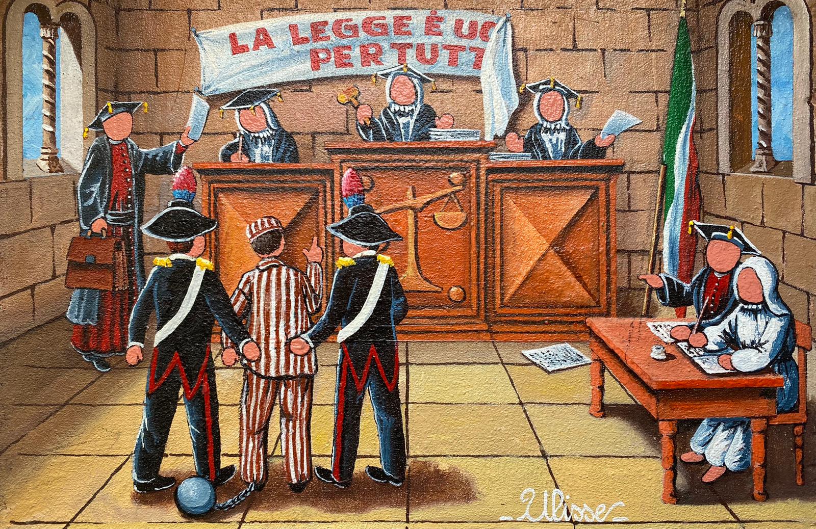 quadro arte pittore ulisse le professioni giudice avvocato