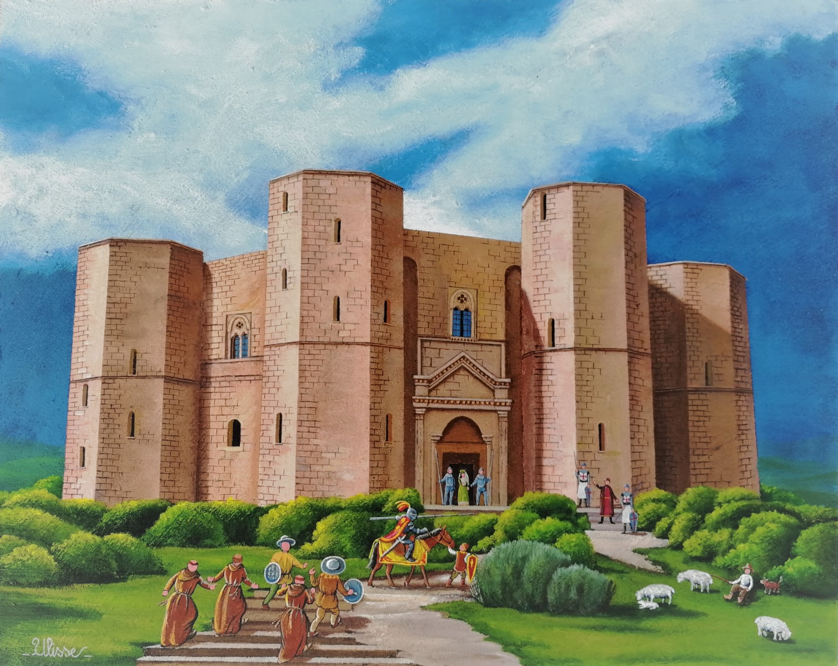 opera quadri dipinto arte ulisse castel del monte