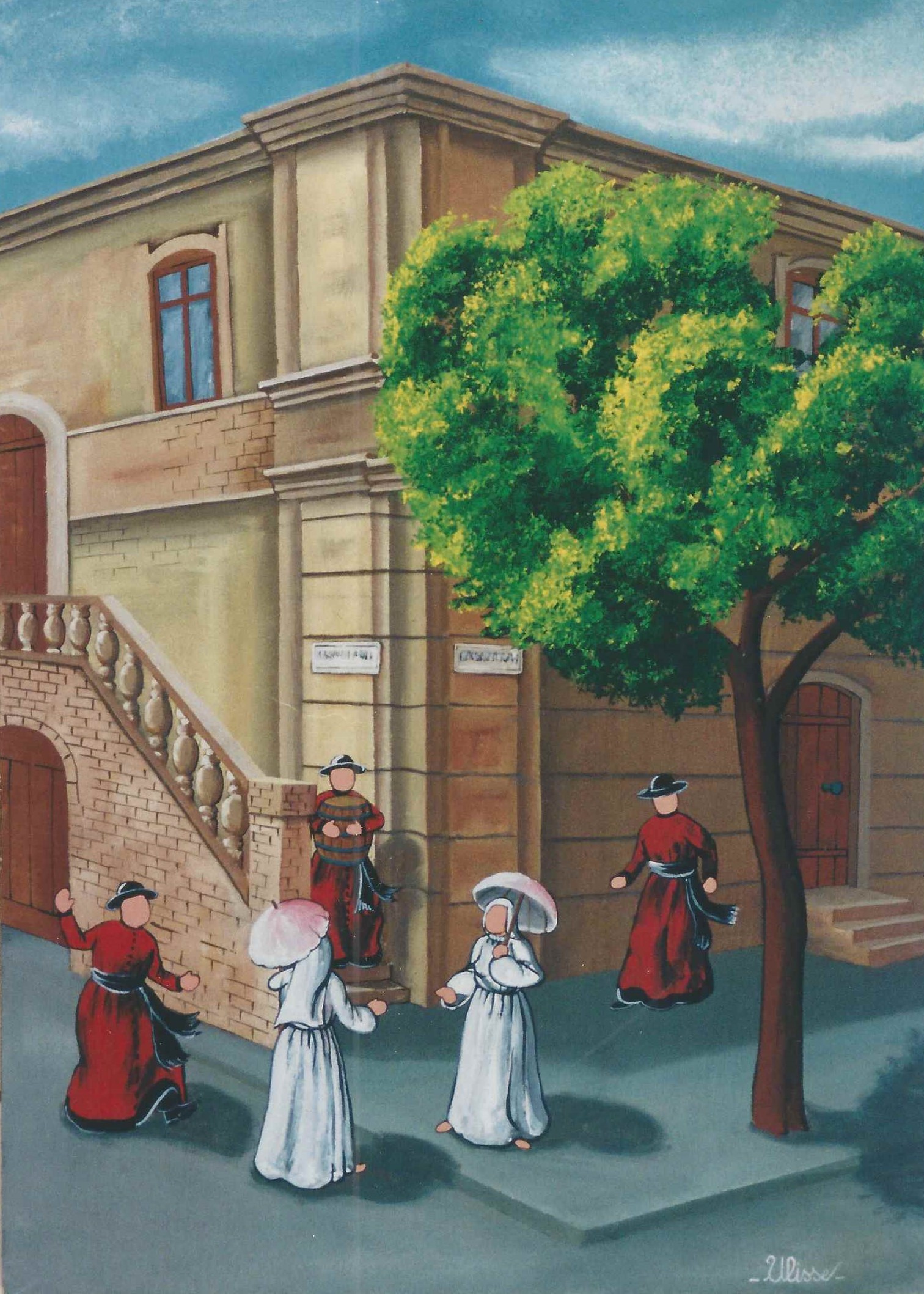 CUTRO SCORCIO 50X70 2002 arte quadro pittore ulisse cutro scorcio